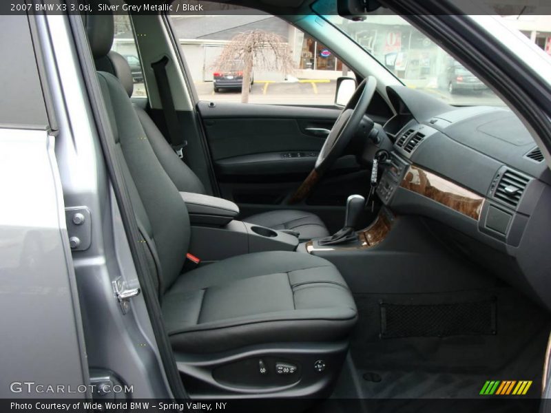 Silver Grey Metallic / Black 2007 BMW X3 3.0si