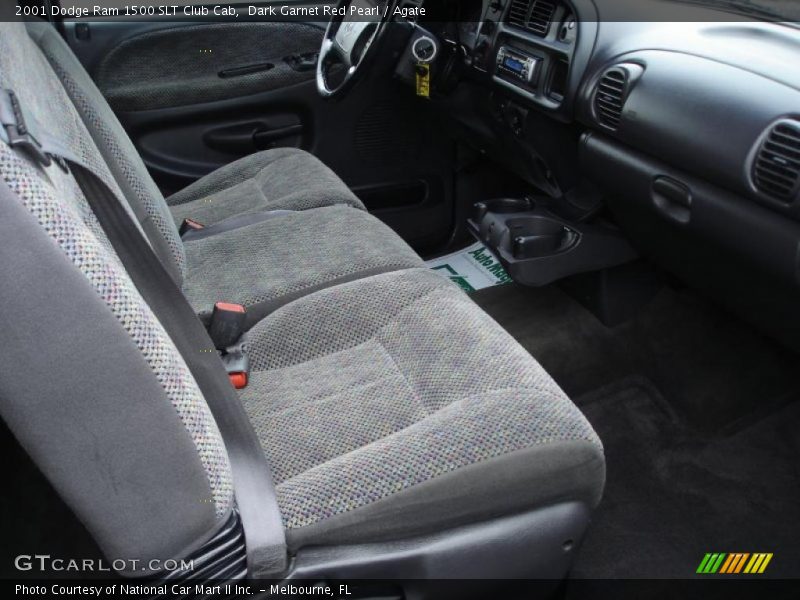 Dark Garnet Red Pearl / Agate 2001 Dodge Ram 1500 SLT Club Cab