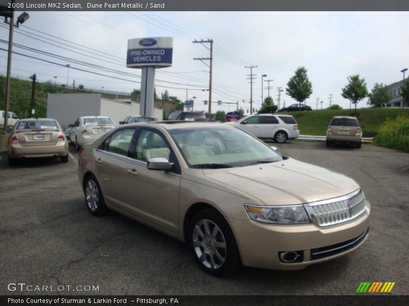 Dune Pearl Metallic / Sand 2008 Lincoln MKZ Sedan