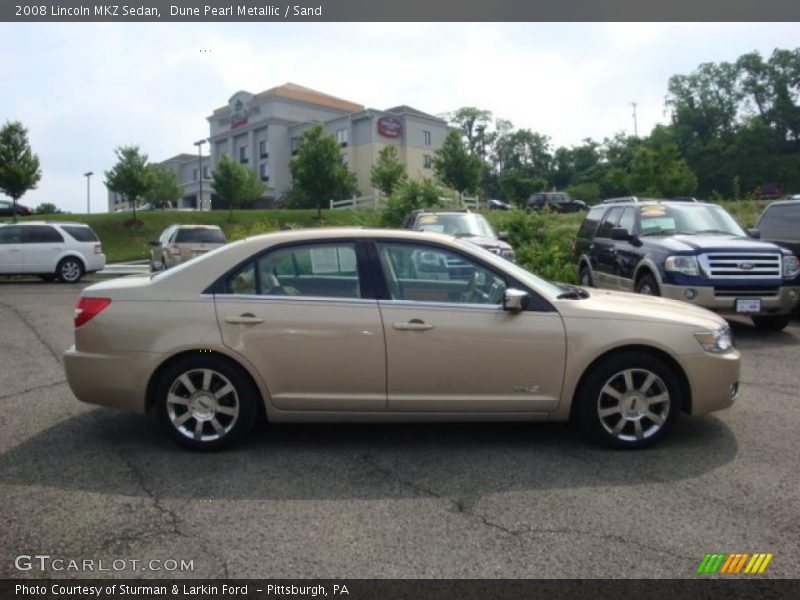Dune Pearl Metallic / Sand 2008 Lincoln MKZ Sedan