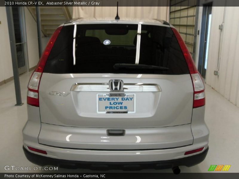 Alabaster Silver Metallic / Gray 2010 Honda CR-V EX