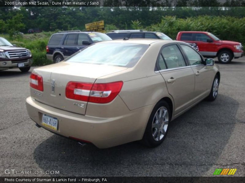 Dune Pearl Metallic / Sand 2008 Lincoln MKZ Sedan