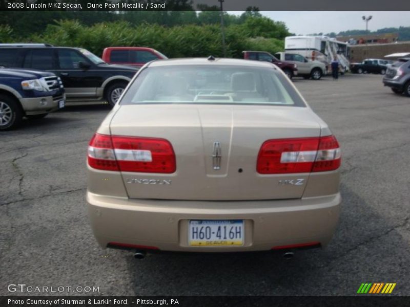 Dune Pearl Metallic / Sand 2008 Lincoln MKZ Sedan