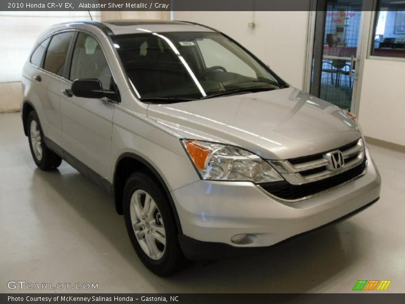 Alabaster Silver Metallic / Gray 2010 Honda CR-V EX