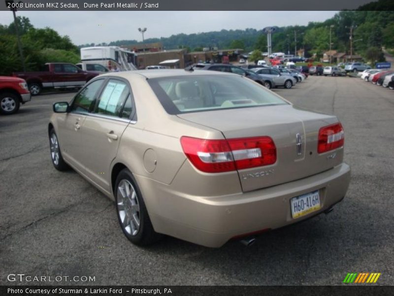 Dune Pearl Metallic / Sand 2008 Lincoln MKZ Sedan