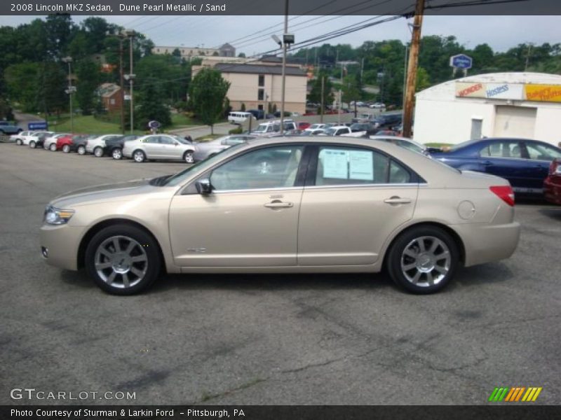 Dune Pearl Metallic / Sand 2008 Lincoln MKZ Sedan