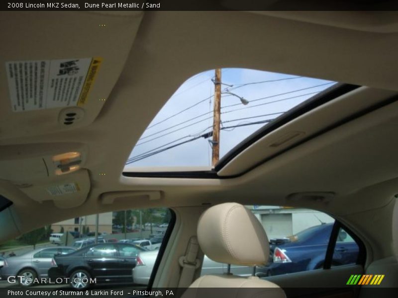Dune Pearl Metallic / Sand 2008 Lincoln MKZ Sedan