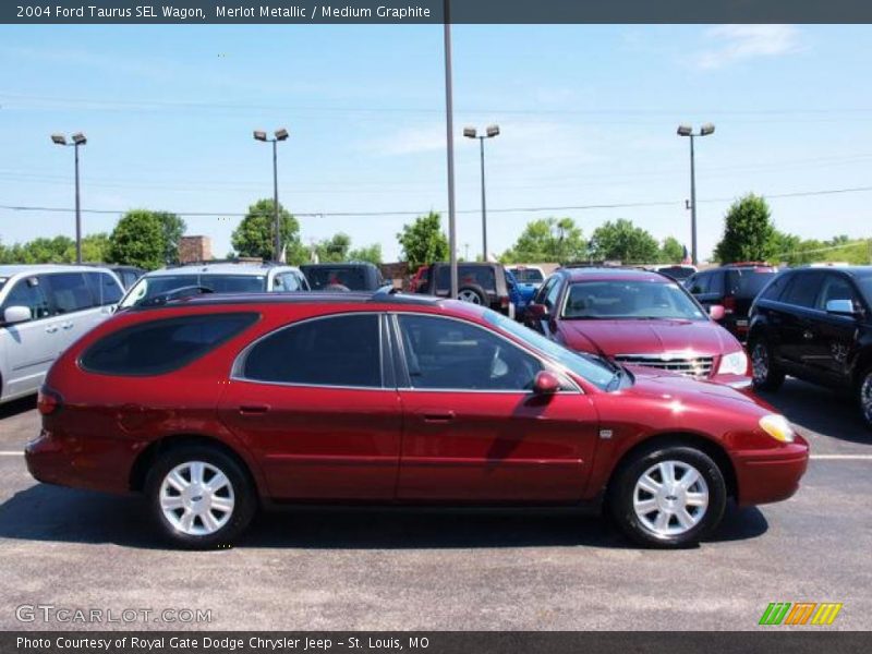 Merlot Metallic / Medium Graphite 2004 Ford Taurus SEL Wagon