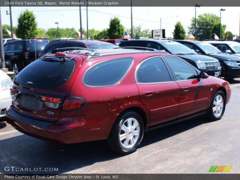 Merlot Metallic / Medium Graphite 2004 Ford Taurus SEL Wagon