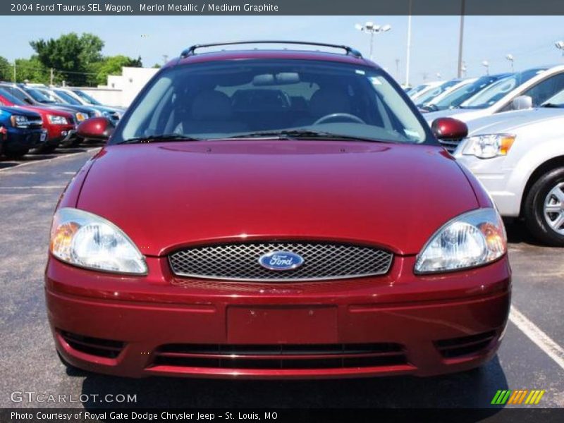 Merlot Metallic / Medium Graphite 2004 Ford Taurus SEL Wagon