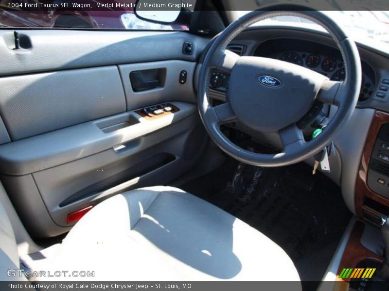 Merlot Metallic / Medium Graphite 2004 Ford Taurus SEL Wagon