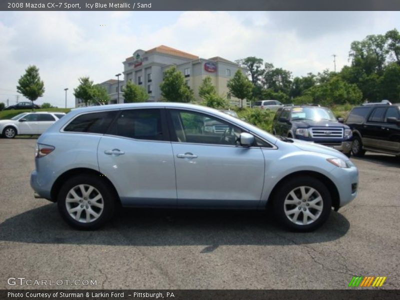 Icy Blue Metallic / Sand 2008 Mazda CX-7 Sport