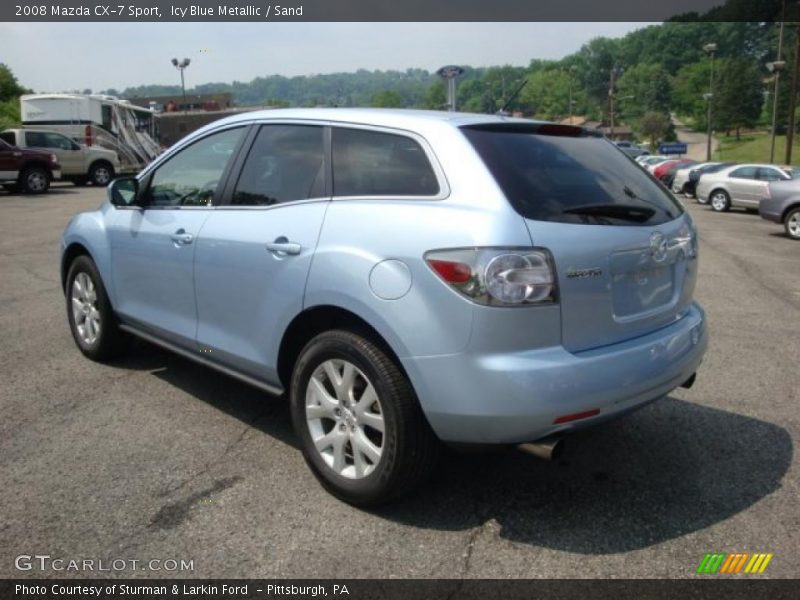 Icy Blue Metallic / Sand 2008 Mazda CX-7 Sport