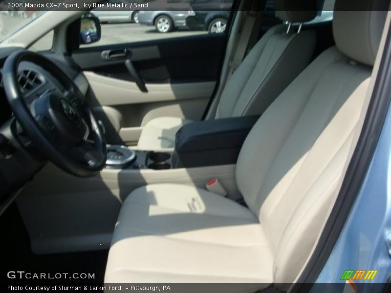 Icy Blue Metallic / Sand 2008 Mazda CX-7 Sport