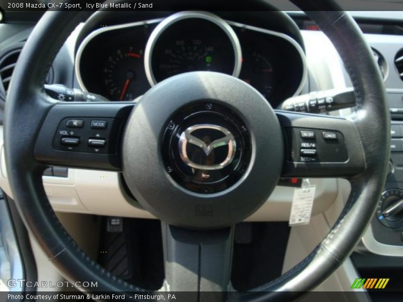 Icy Blue Metallic / Sand 2008 Mazda CX-7 Sport
