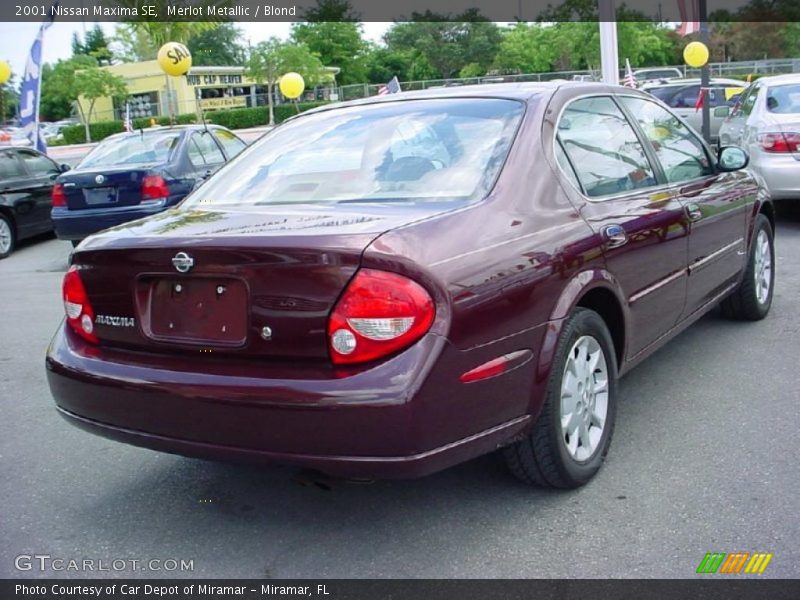 Merlot Metallic / Blond 2001 Nissan Maxima SE