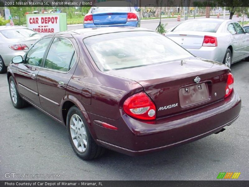 Merlot Metallic / Blond 2001 Nissan Maxima SE