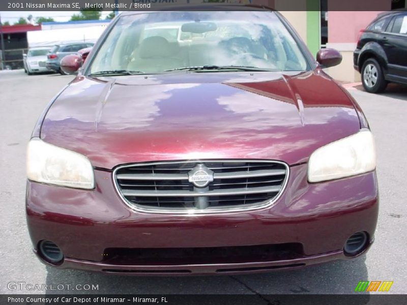 Merlot Metallic / Blond 2001 Nissan Maxima SE