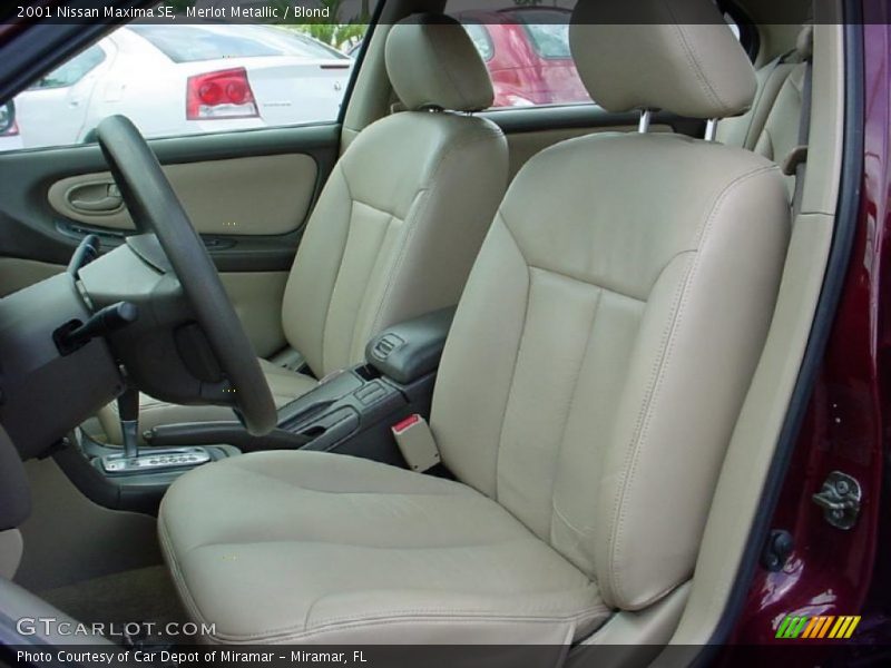 Merlot Metallic / Blond 2001 Nissan Maxima SE