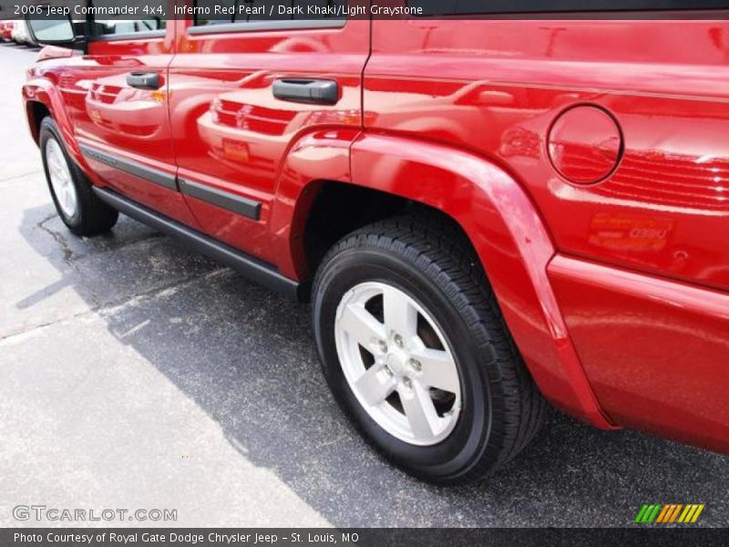 Inferno Red Pearl / Dark Khaki/Light Graystone 2006 Jeep Commander 4x4