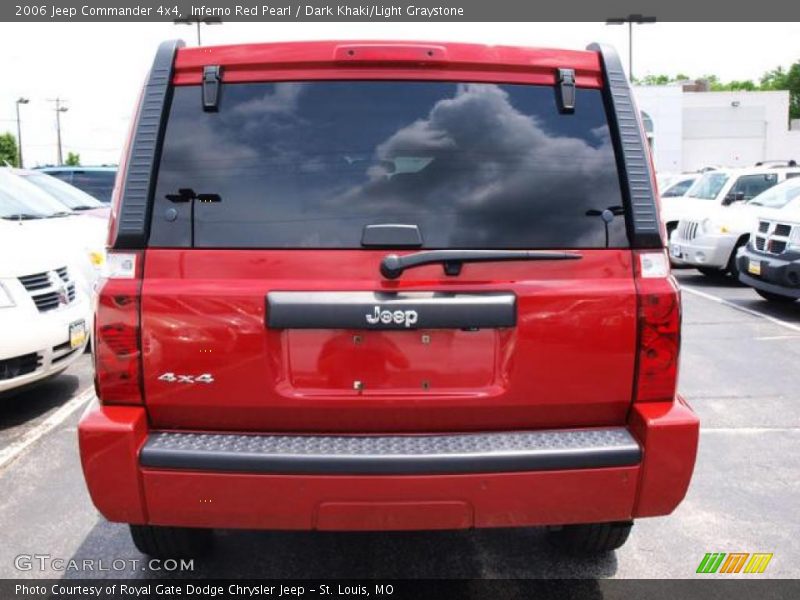 Inferno Red Pearl / Dark Khaki/Light Graystone 2006 Jeep Commander 4x4