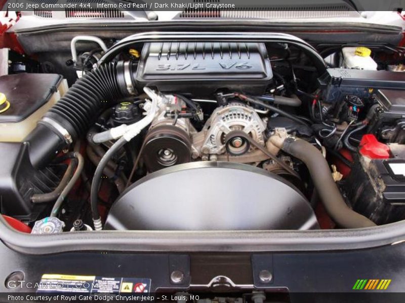 Inferno Red Pearl / Dark Khaki/Light Graystone 2006 Jeep Commander 4x4