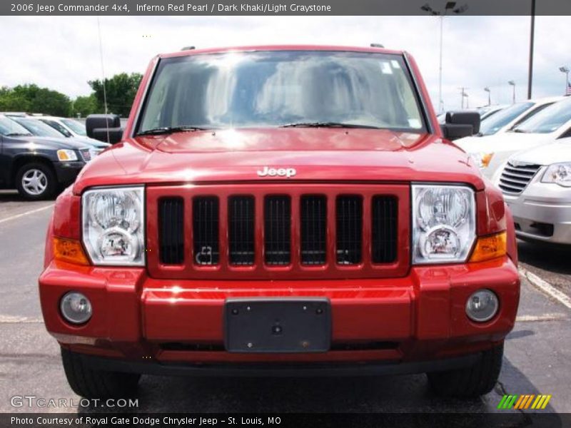 Inferno Red Pearl / Dark Khaki/Light Graystone 2006 Jeep Commander 4x4