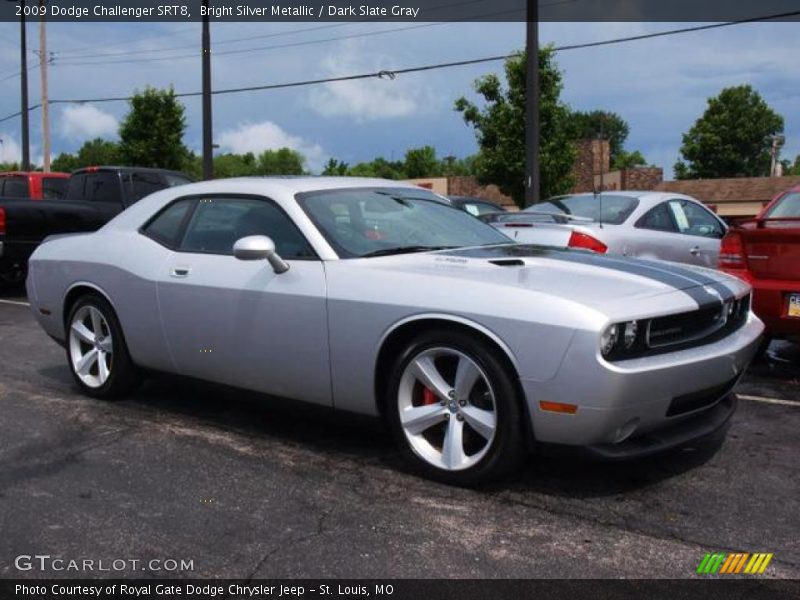 Bright Silver Metallic / Dark Slate Gray 2009 Dodge Challenger SRT8