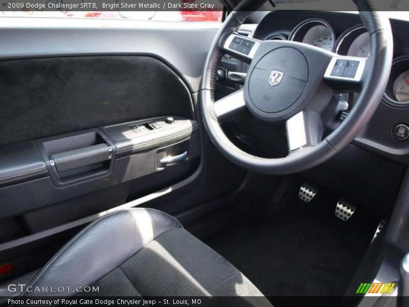 Bright Silver Metallic / Dark Slate Gray 2009 Dodge Challenger SRT8