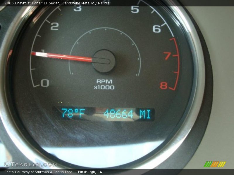 Sandstone Metallic / Neutral 2006 Chevrolet Cobalt LT Sedan