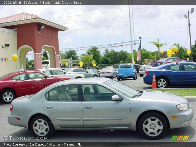 Millenium Jade Green / Beige 2001 Infiniti I 30 Sedan