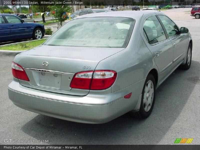 Millenium Jade Green / Beige 2001 Infiniti I 30 Sedan