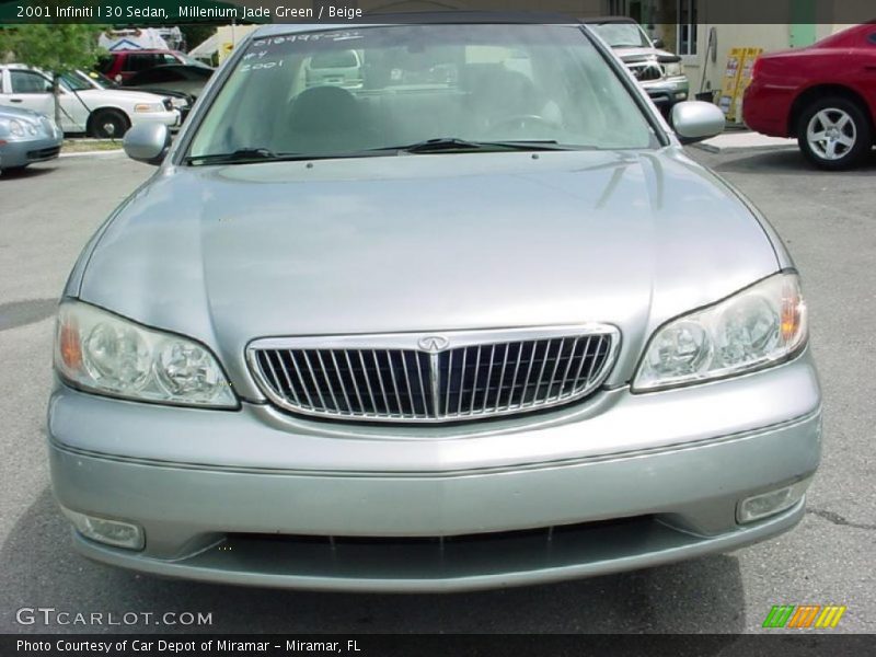 Millenium Jade Green / Beige 2001 Infiniti I 30 Sedan