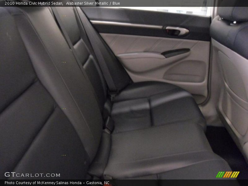 Alabaster Silver Metallic / Blue 2010 Honda Civic Hybrid Sedan
