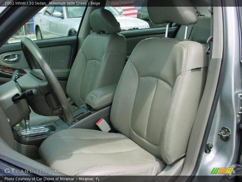 Millenium Jade Green / Beige 2001 Infiniti I 30 Sedan