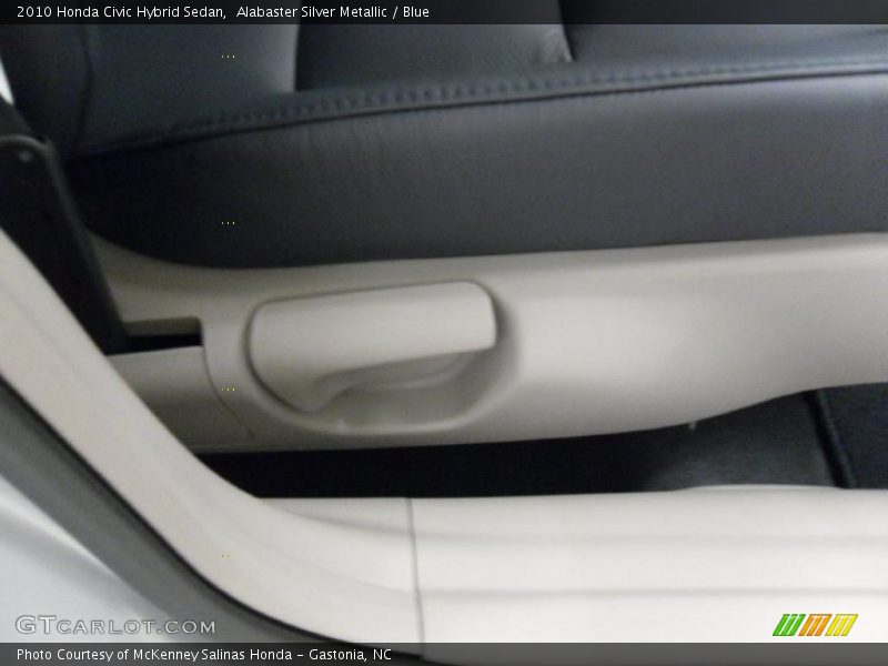 Alabaster Silver Metallic / Blue 2010 Honda Civic Hybrid Sedan