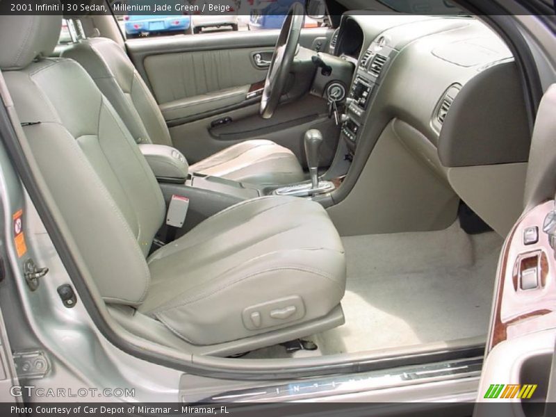 Millenium Jade Green / Beige 2001 Infiniti I 30 Sedan