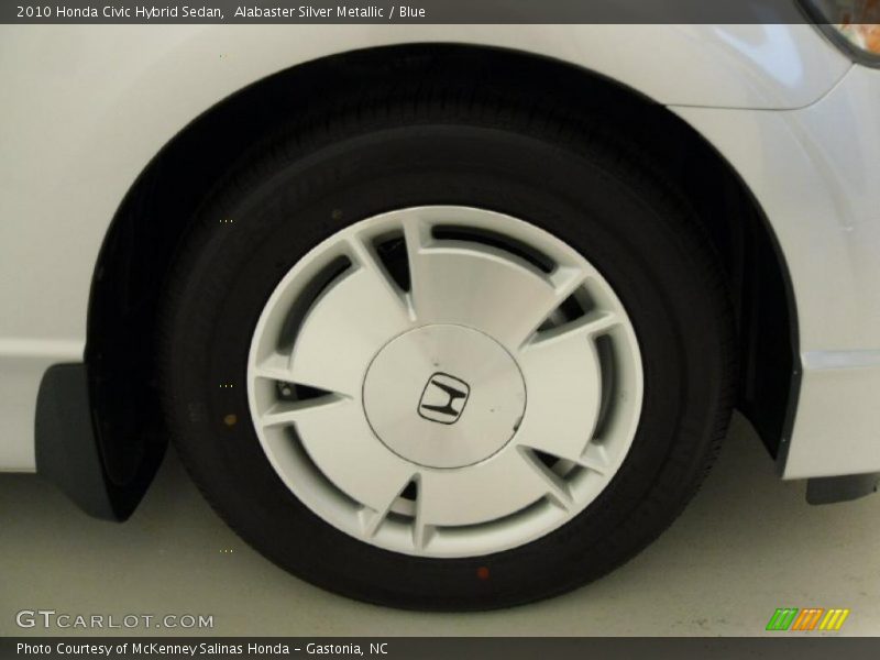 Alabaster Silver Metallic / Blue 2010 Honda Civic Hybrid Sedan
