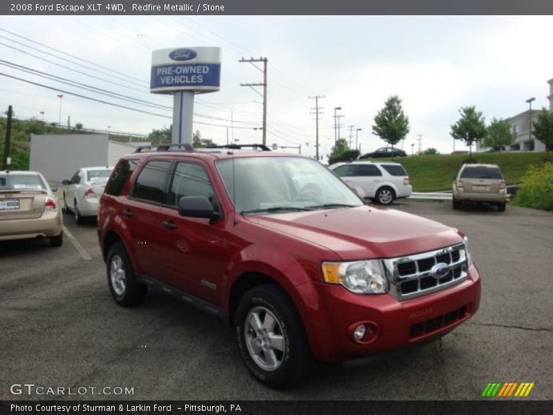 Redfire Metallic / Stone 2008 Ford Escape XLT 4WD