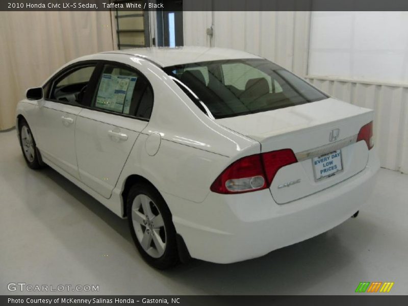 Taffeta White / Black 2010 Honda Civic LX-S Sedan