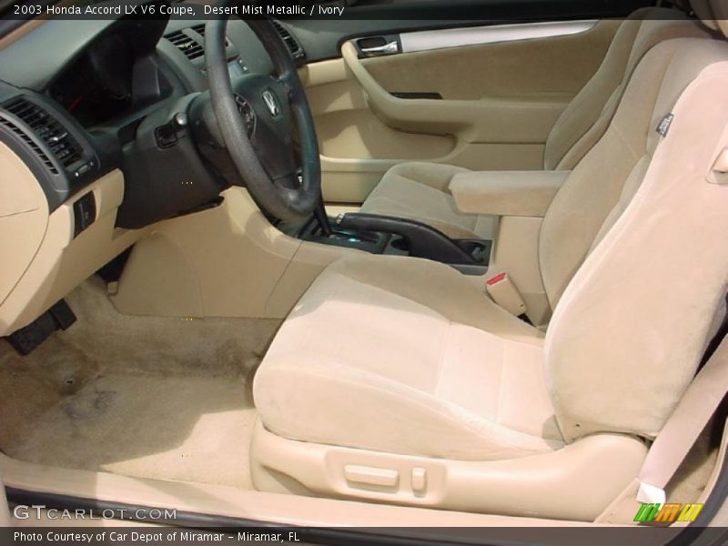Desert Mist Metallic / Ivory 2003 Honda Accord LX V6 Coupe
