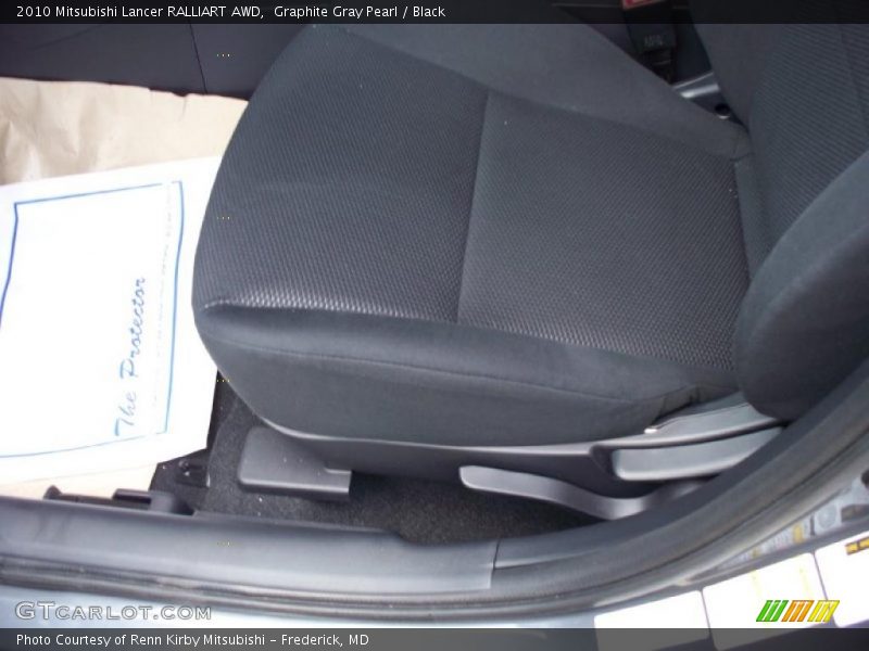 Graphite Gray Pearl / Black 2010 Mitsubishi Lancer RALLIART AWD