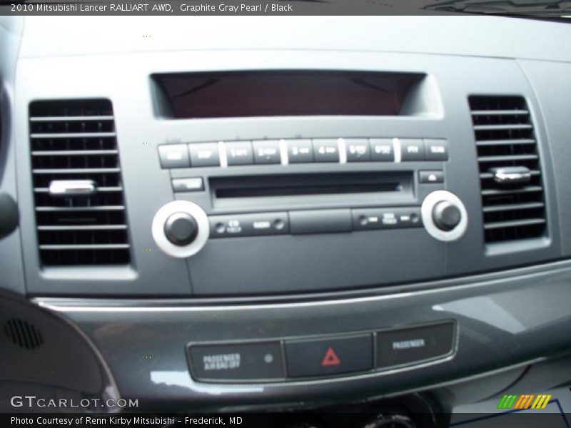 Graphite Gray Pearl / Black 2010 Mitsubishi Lancer RALLIART AWD