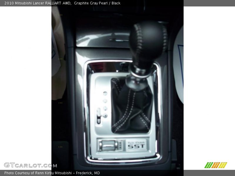 Graphite Gray Pearl / Black 2010 Mitsubishi Lancer RALLIART AWD