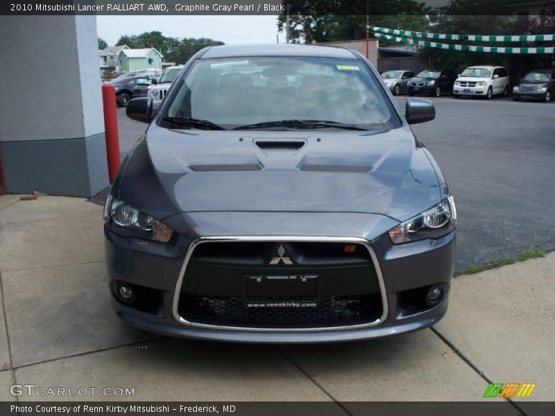 Graphite Gray Pearl / Black 2010 Mitsubishi Lancer RALLIART AWD