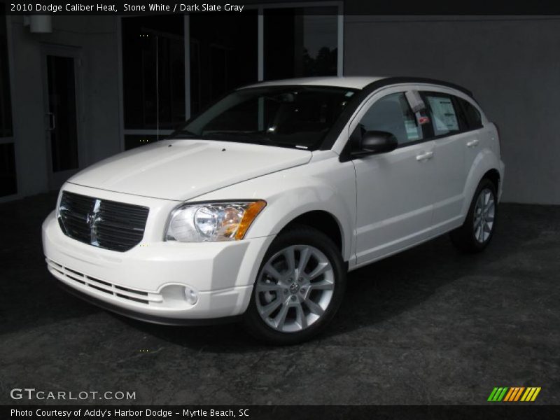 Stone White / Dark Slate Gray 2010 Dodge Caliber Heat