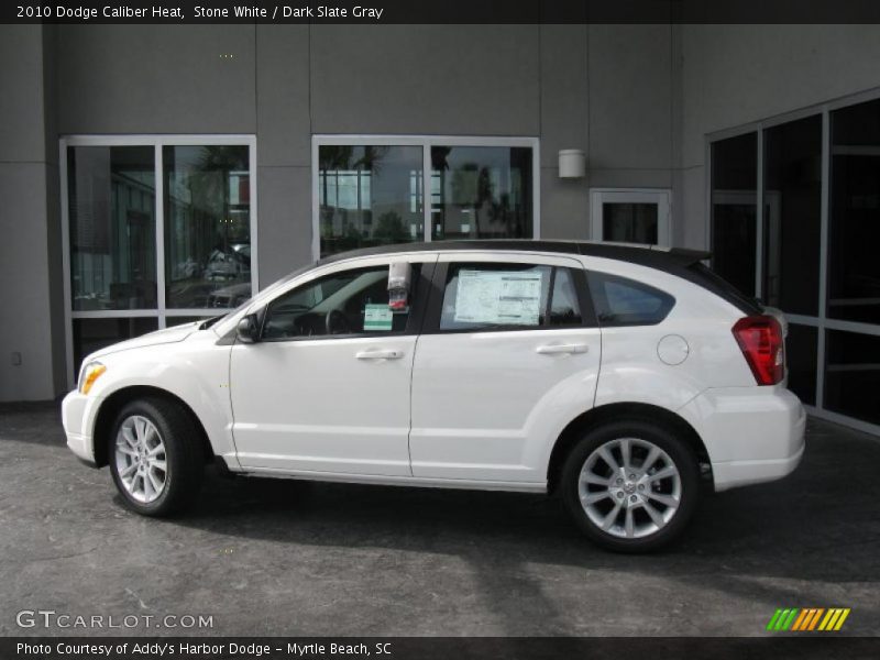 Stone White / Dark Slate Gray 2010 Dodge Caliber Heat