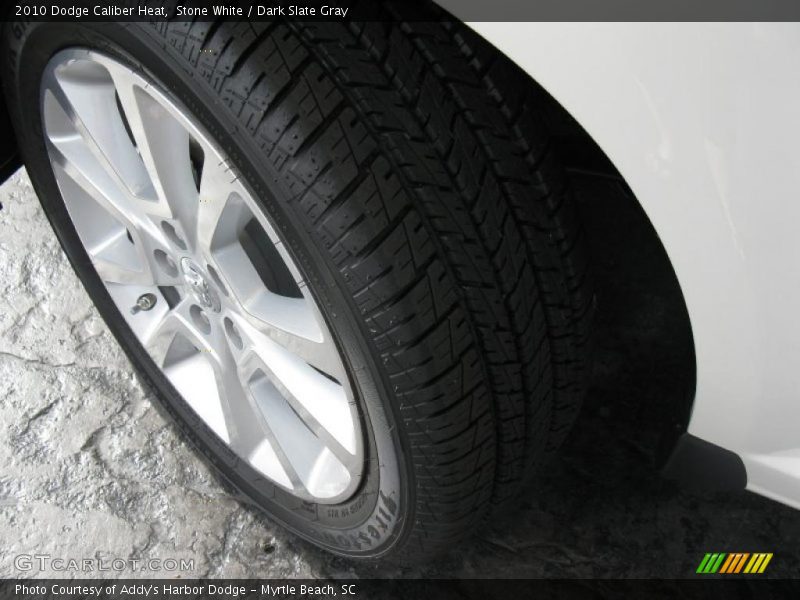 Stone White / Dark Slate Gray 2010 Dodge Caliber Heat