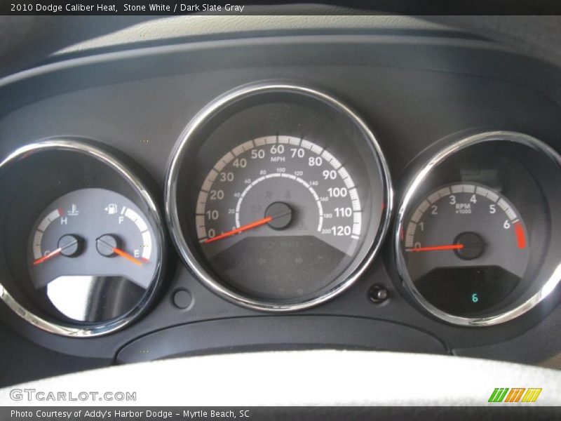 Stone White / Dark Slate Gray 2010 Dodge Caliber Heat