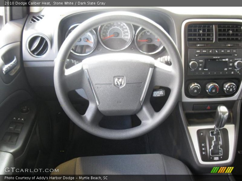 Stone White / Dark Slate Gray 2010 Dodge Caliber Heat